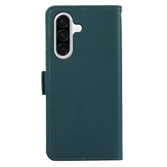 ABEEL - ABEEL Samsung Galaxy A56 5G Skal Läderfodral RFID Skydd Grön