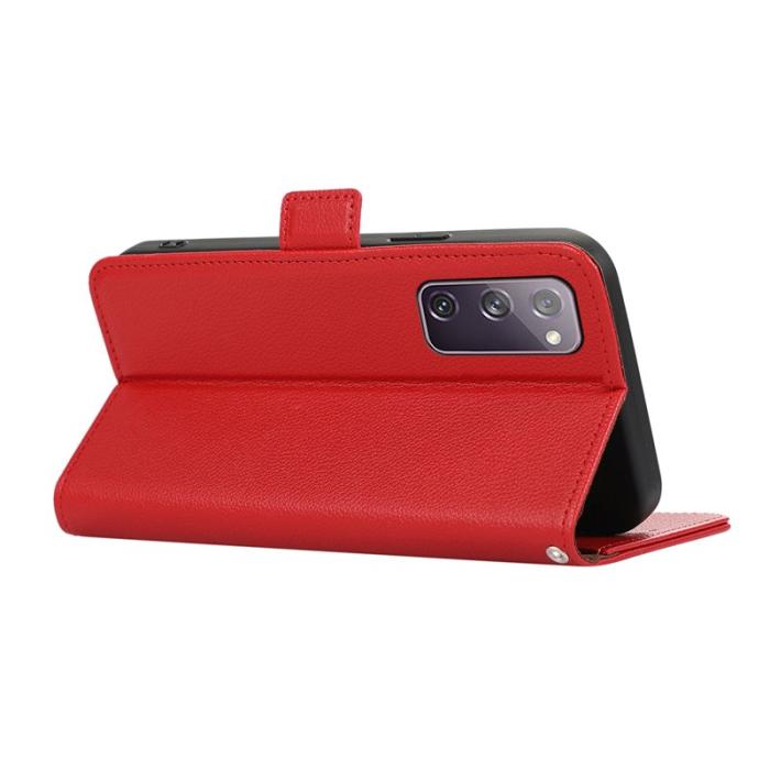 ABEEL - ABEEL Samsung Galaxy S20 FE 4G/5G Fodral RFID Läder Röd