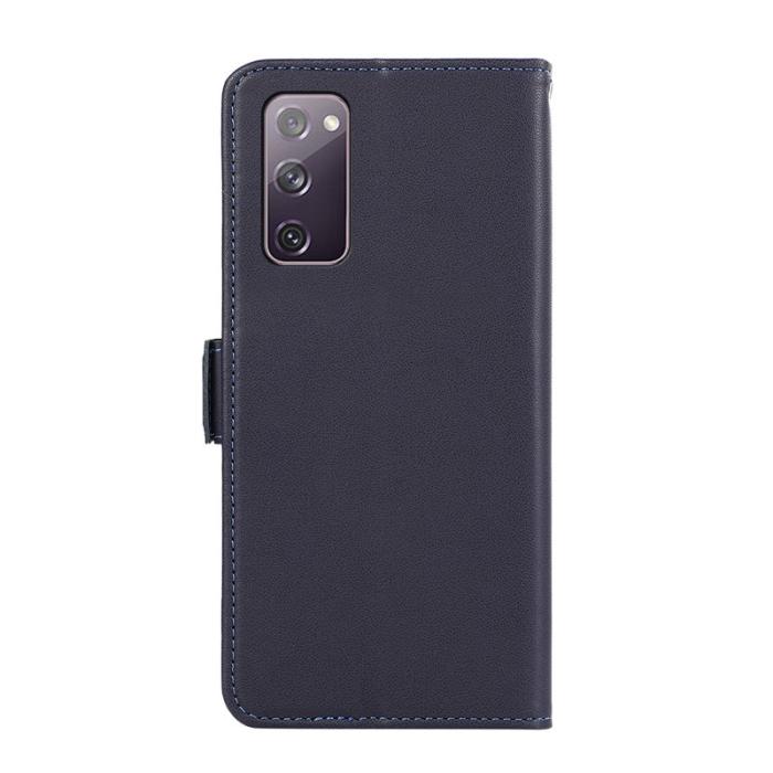 ABEEL - ABEEL Samsung Galaxy S20 FE Fodral Läder RFID Blockering Blå