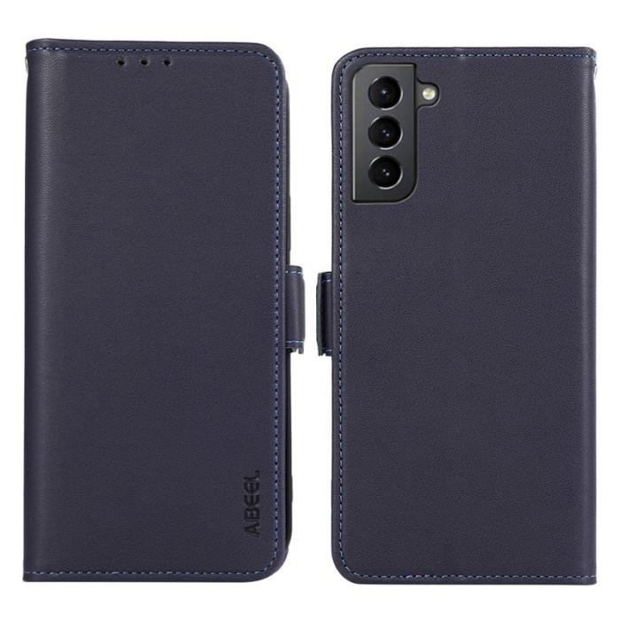 ABEEL - ABEEL Samsung Galaxy S21 5G/4G Skal RFID Kortfack Blå