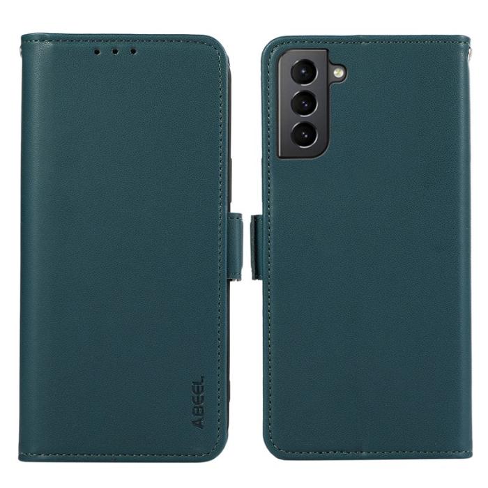 ABEEL - ABEEL Samsung Galaxy S21 5G/4G Skal RFID Kortfack Grön