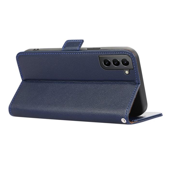 ABEEL - ABEEL Samsung Galaxy S21+ 5G Fodral RFID Blockering Läder Blå