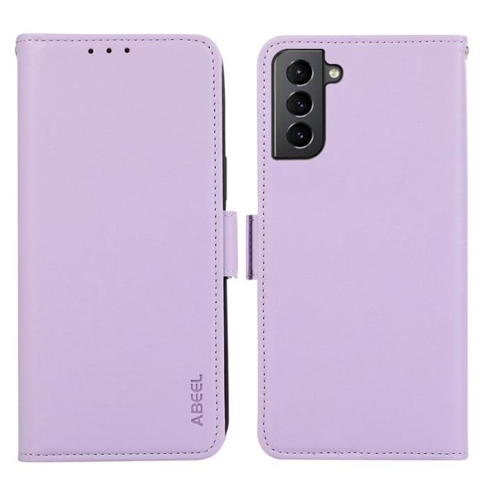 ABEEL - ABEEL Samsung Galaxy S21 5G Fodral RFID Kortfack Lila