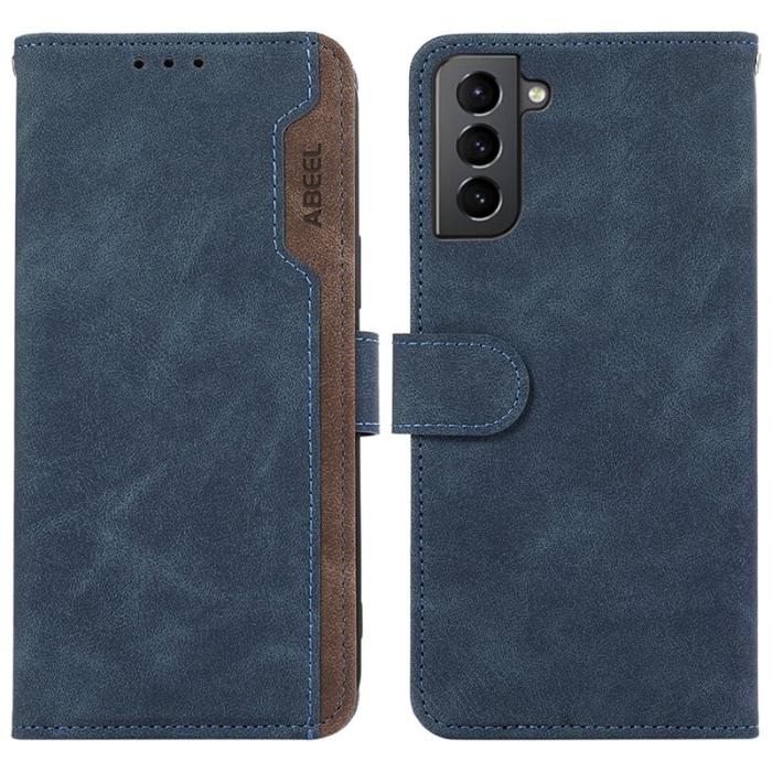 ABEEL - ABEEL Samsung Galaxy S21+ 5G Skal RFID Blockering Ställ - Blå