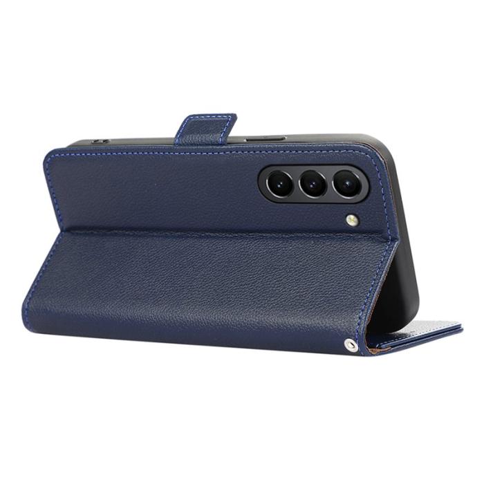 ABEEL - ABEEL Samsung Galaxy S21 FE 5G Skal PU Läder RFID Blå