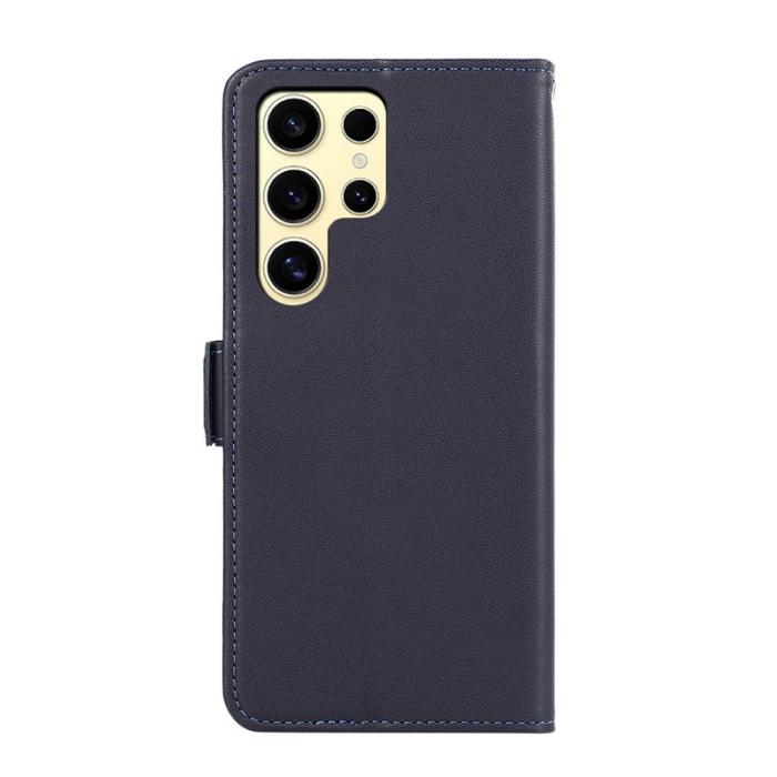 ABEEL - ABEEL Samsung Galaxy S21 Ultra 5G Skal RFID Blocker PU Läder Blå