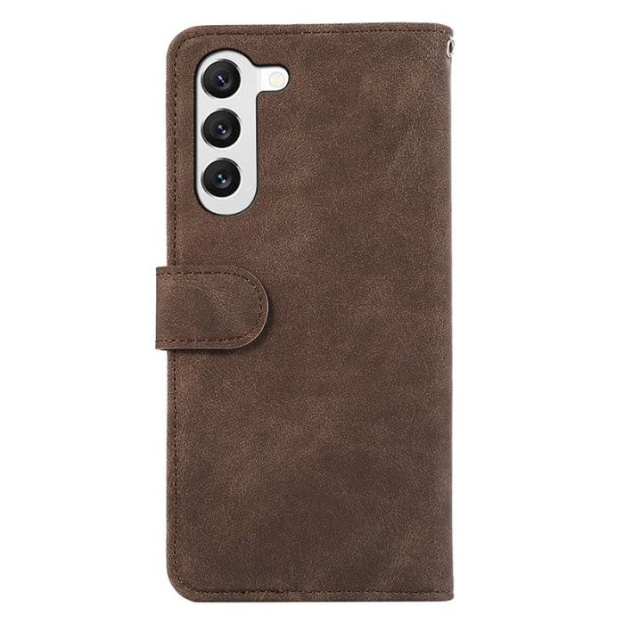 ABEEL - ABEEL Samsung Galaxy S22 5G Wallet Case RFID Skydd Läder Brun