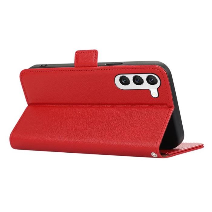 ABEEL - ABEEL Samsung Galaxy S22+ Fodral PU Läder RFID Röd