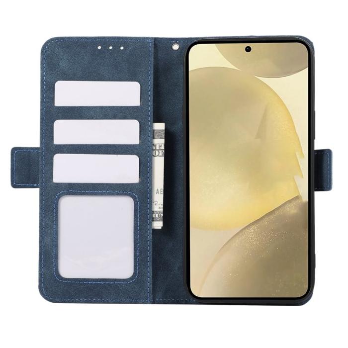 ABEEL - ABEEL Samsung Galaxy S22 Ultra 5G Fodral PU Läder Blå