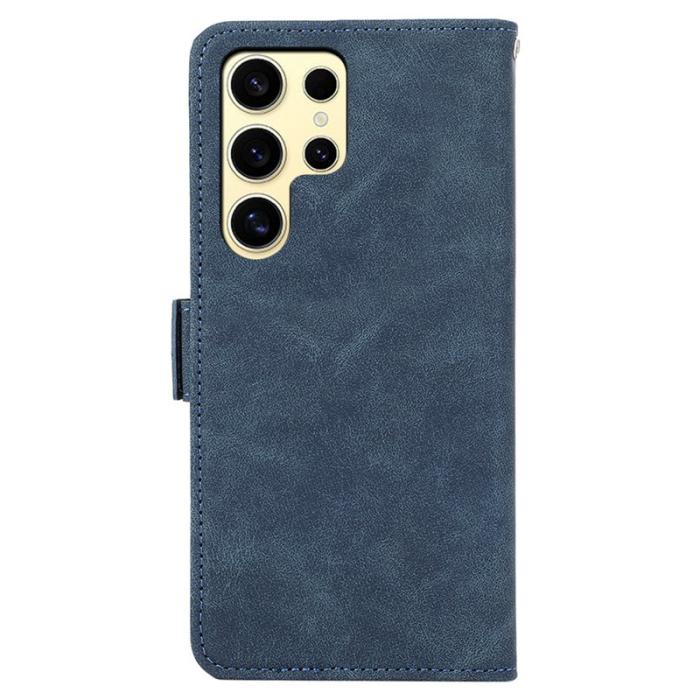 ABEEL - ABEEL Samsung Galaxy S22 Ultra 5G Fodral PU Läder Blå