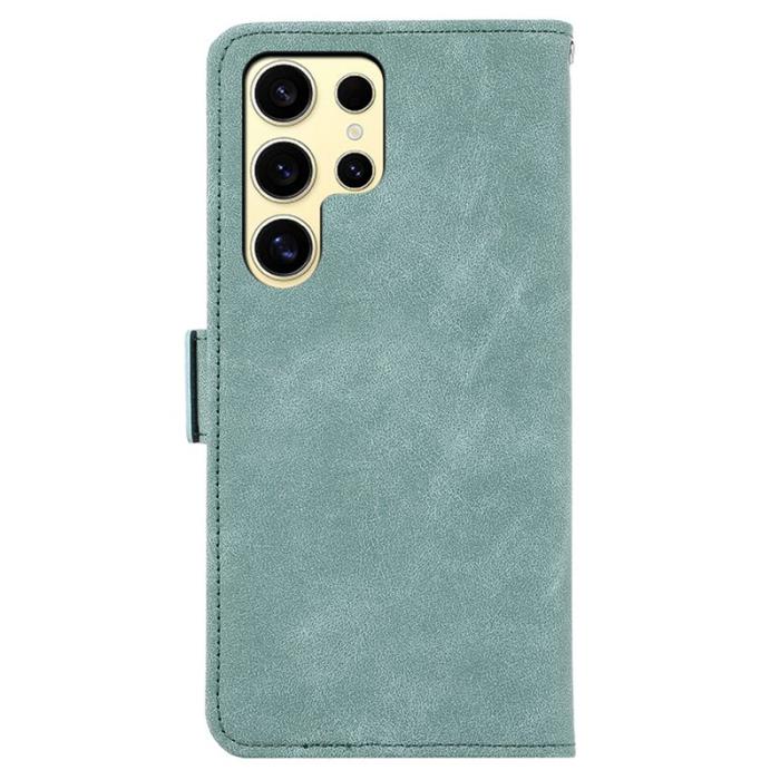 ABEEL - ABEEL Samsung Galaxy S22 Ultra Fodral PU Läder RFID Baby Blue