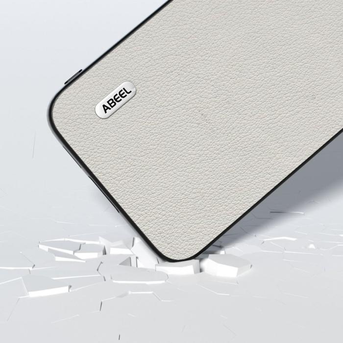 ABEEL - ABEEL Samsung Galaxy S23 FE Fodral i äkta läder - Grå