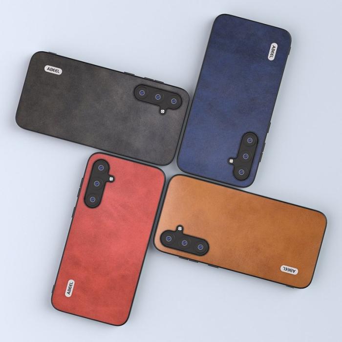 ABEEL - ABEEL Samsung Galaxy S23 FE Fodral i Läder - Brun