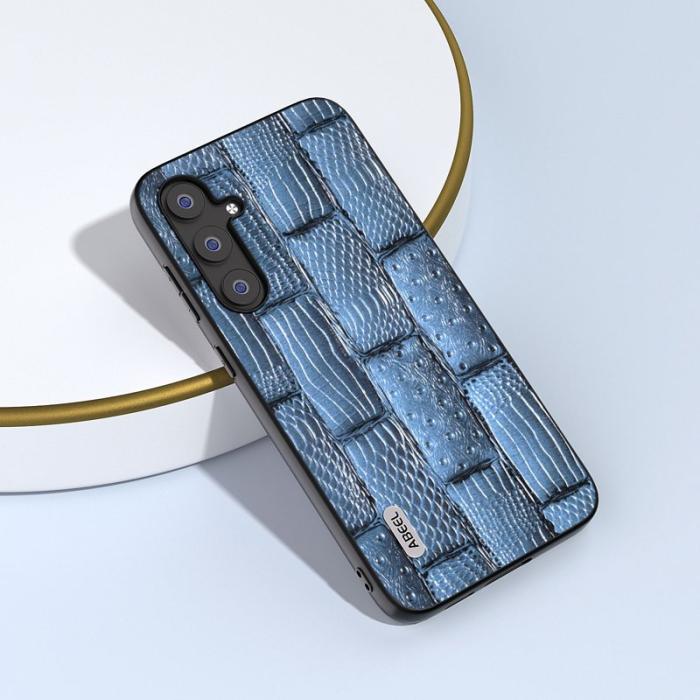 ABEEL - ABEEL Samsung Galaxy S23 FE Fodral Mahjong Textur Blå