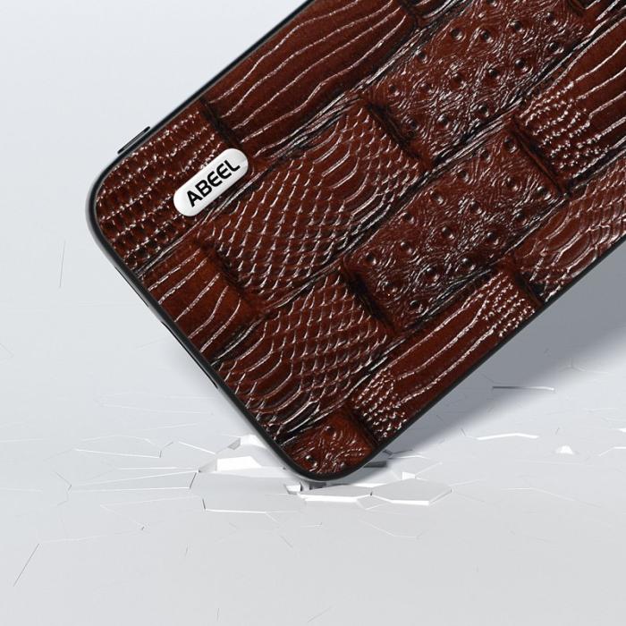 ABEEL - ABEEL Samsung Galaxy S23 FE Fodral Mahjong Textur Brun