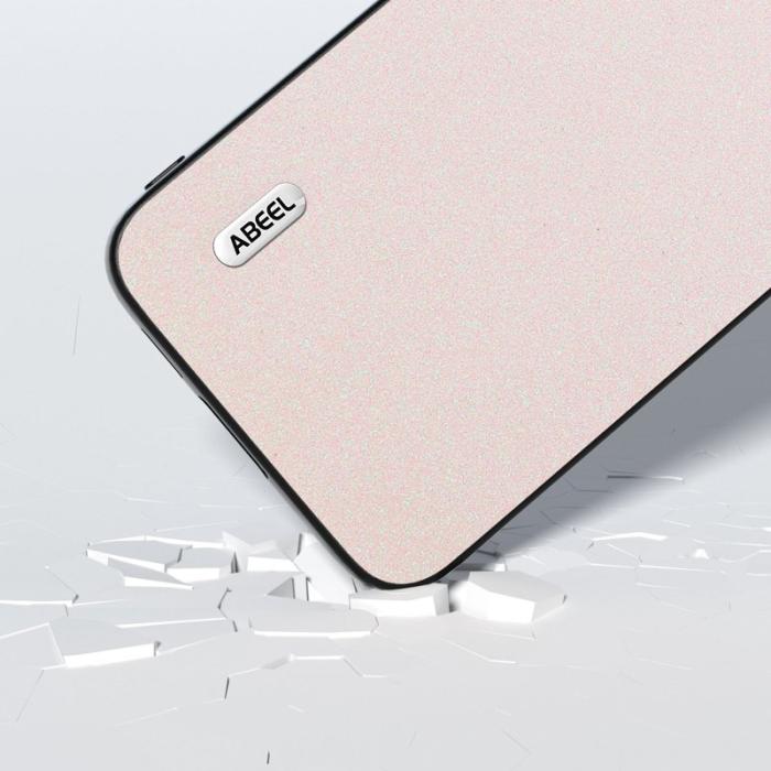 ABEEL - ABEEL Samsung Galaxy S23 FE Skal Glitter Vit PU Läder TPU+PC