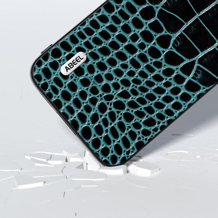 ABEEL - ABEEL Samsung Galaxy S23 FE Skal i äkta läder - Blå