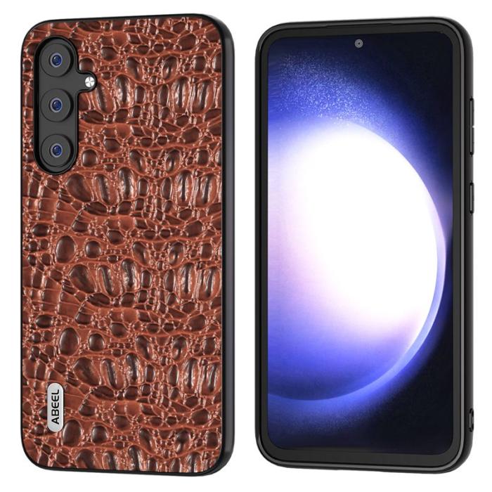 ABEEL - ABEEL Samsung Galaxy S23 FE Skal i äkta läder - Brun