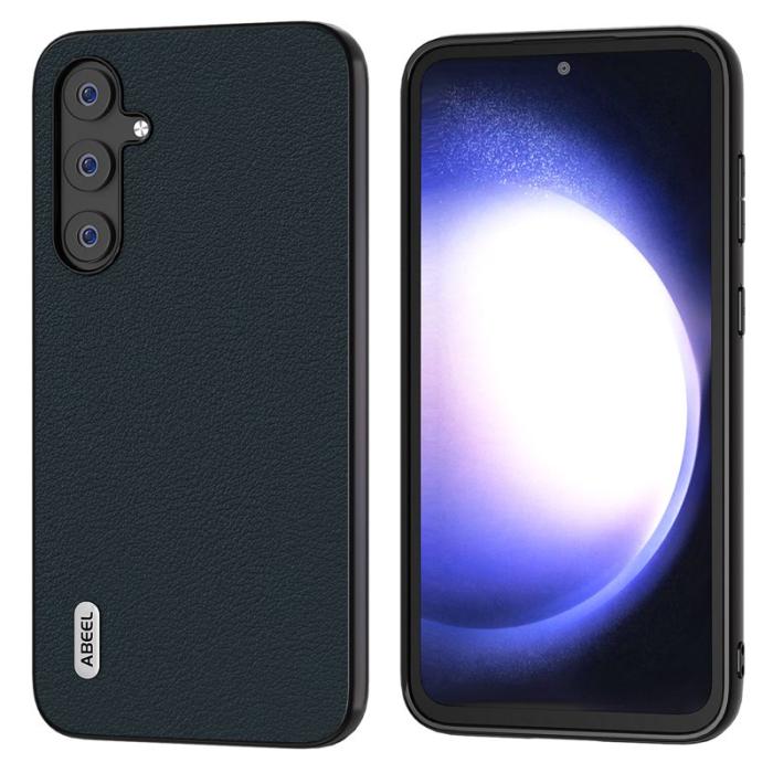 ABEEL - ABEEL Mobilskal till Samsung Galaxy S23 FE i äkta läder och TPU - Grön