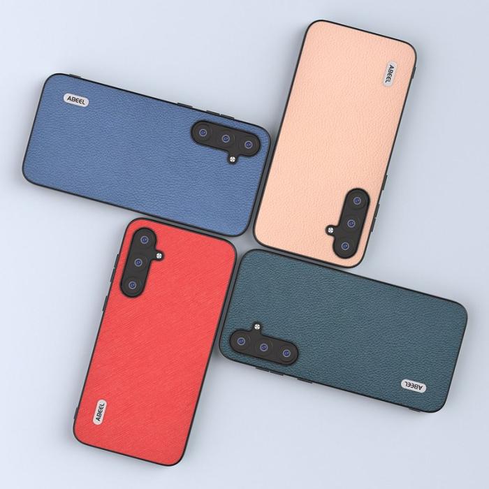 ABEEL - ABEEL Samsung Galaxy S23 FE Skal i Fin Litchi Textur - Grön