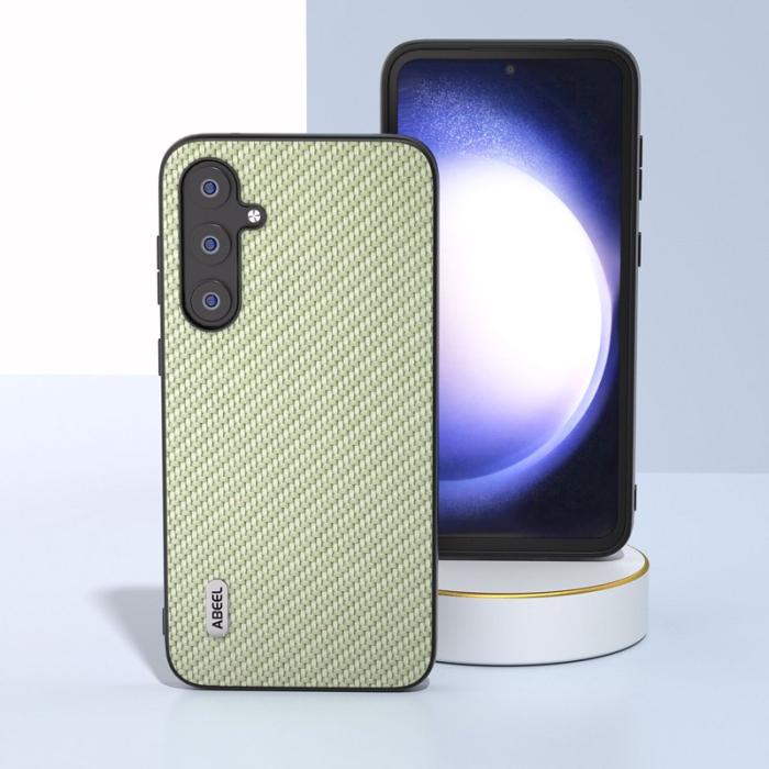 ABEEL - ABEEL Samsung Galaxy S23 FE Skal Läder PC+TPU Grön