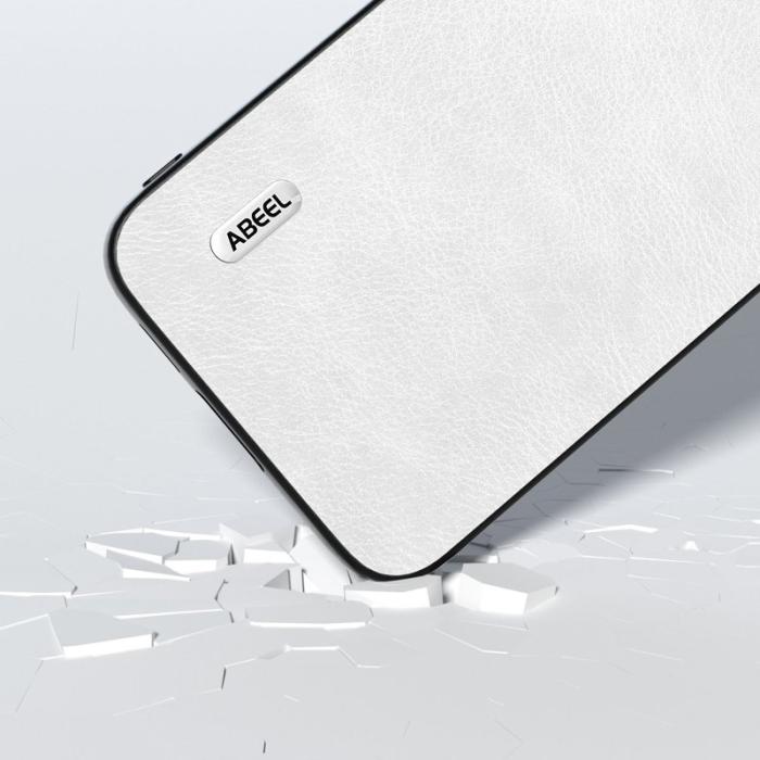 ABEEL - ABEEL Samsung Galaxy S23 FE Skal Läder TPU+PC Vit