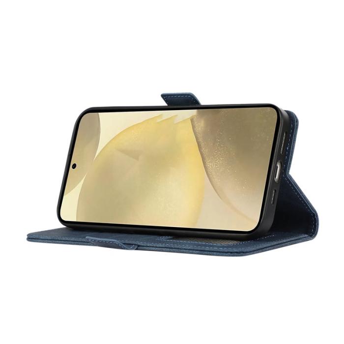 ABEEL - ABEEL Samsung Galaxy S23+ Läderfodral RFID Blocker Blå