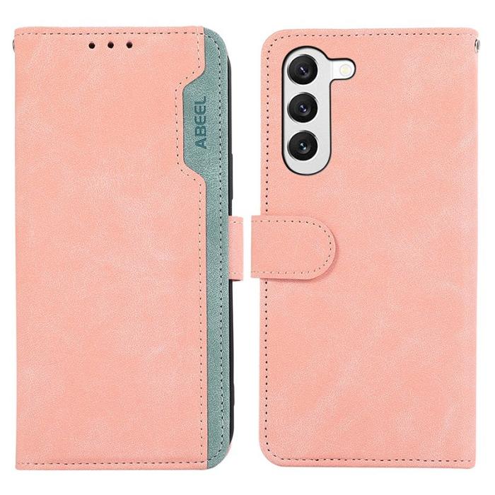 ABEEL - ABEEL Samsung Galaxy S23 Skal RFID Blockering Färgmatchning Rosa