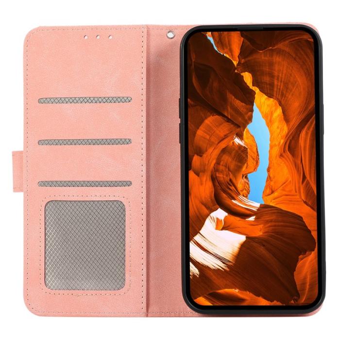 ABEEL - ABEEL Samsung Galaxy S23 Skal RFID Blockering Färgmatchning Rosa