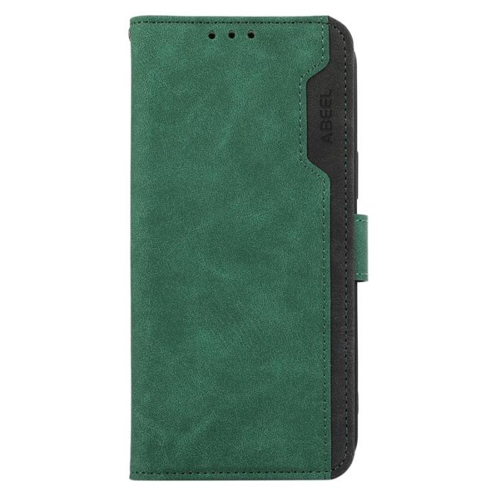 ABEEL - ABEEL Samsung Galaxy S23+ Skal Splicing Färg Ställ Wallet Grön
