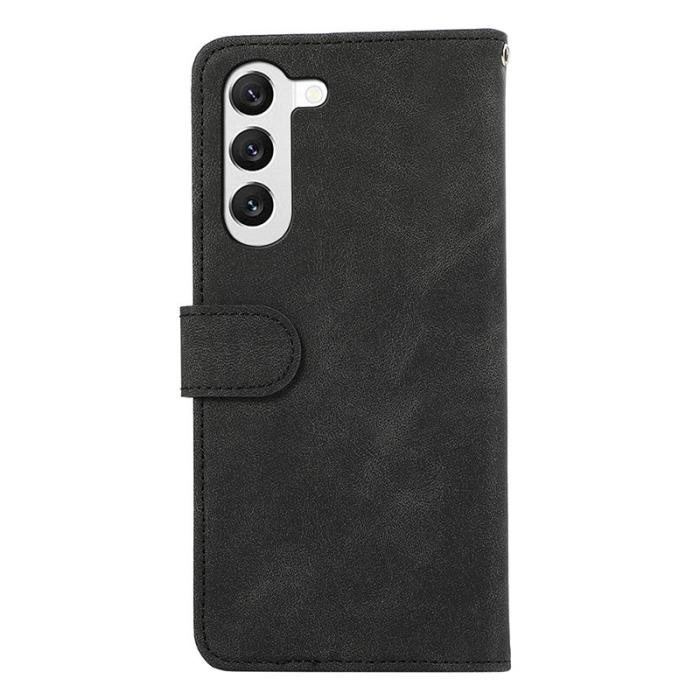 ABEEL - ABEEL Samsung Galaxy S23+ Skal Splicing Färg Ställ Wallet - Svart