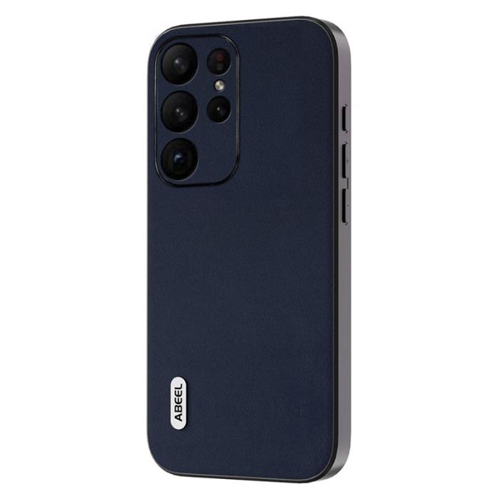 ABEEL - ABEEL Samsung Galaxy S23 Ultra Skal Nappa Läder Blå