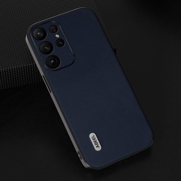 ABEEL - ABEEL Samsung Galaxy S23 Ultra Skal Nappa Läder Blå
