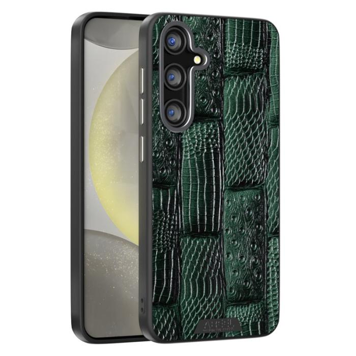 ABEEL - ABEEL Samsung Galaxy S24 FE Skal MagSafe Beast Textur Grön