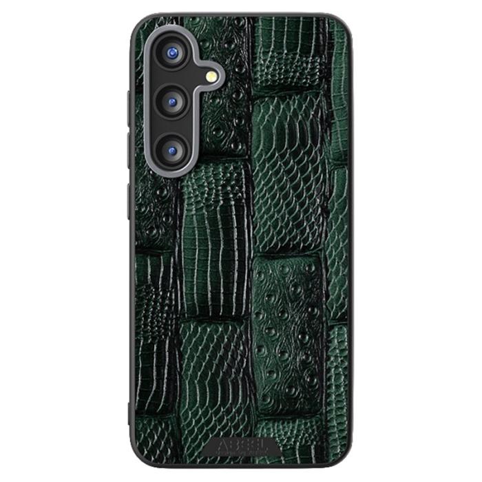 ABEEL - ABEEL Samsung Galaxy S24 FE Skal MagSafe Beast Textur Grön