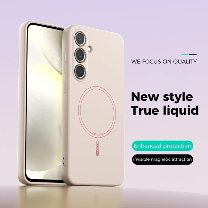 ABEEL - ABEEL Samsung Galaxy S24 FE Skal MagSafe Kompatibel Beige