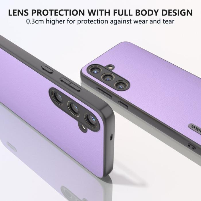 ABEEL - ABEEL Samsung Galaxy S24 Fodral Anti-Scratch Läder - Lila