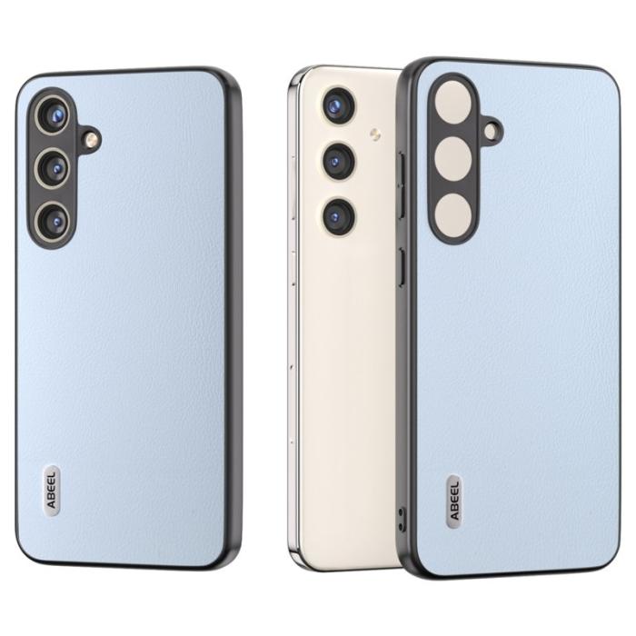 ABEEL - ABEEL Samsung Galaxy S24+ Fodral Ekologisk Läder Baby Blue