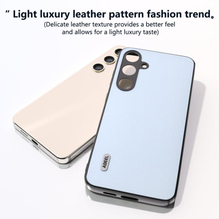 ABEEL - ABEEL Samsung Galaxy S24+ Fodral Ekologisk Läder Baby Blue
