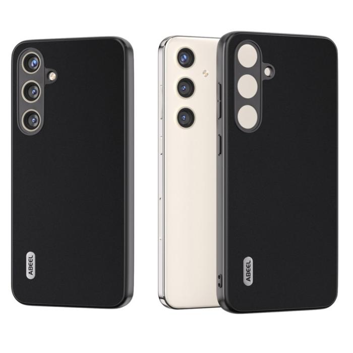 ABEEL - ABEEL Samsung Galaxy S24+ Fodral i äkta läder - Svart