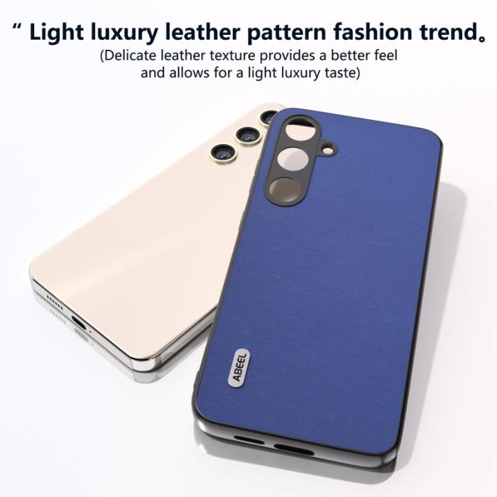 ABEEL - ABEEL Samsung Galaxy S24+ Fodral PU Läder TPU Skydd - Mörkblå