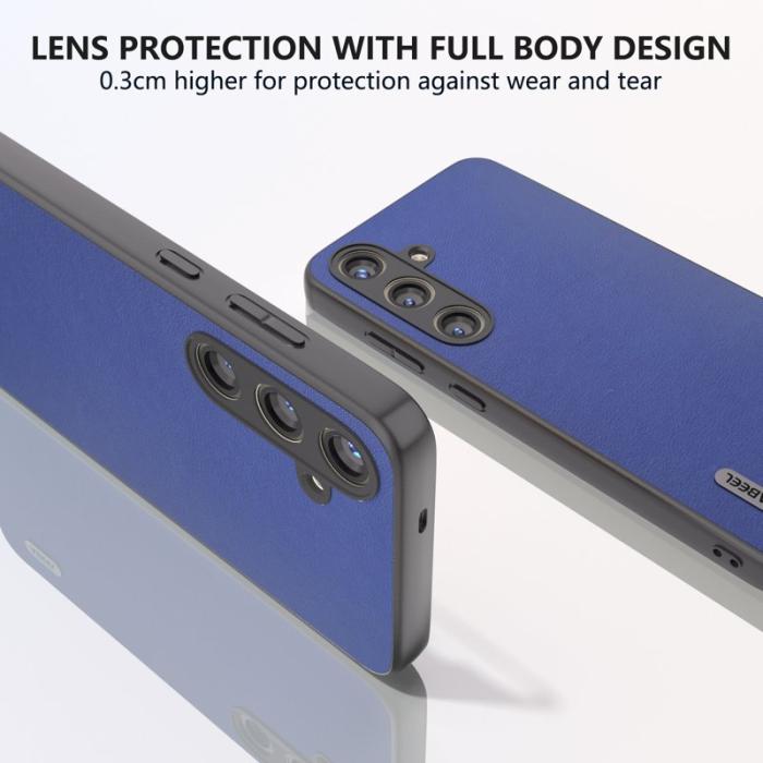 ABEEL - ABEEL Samsung Galaxy S24+ Fodral PU Läder TPU Skydd - Mörkblå