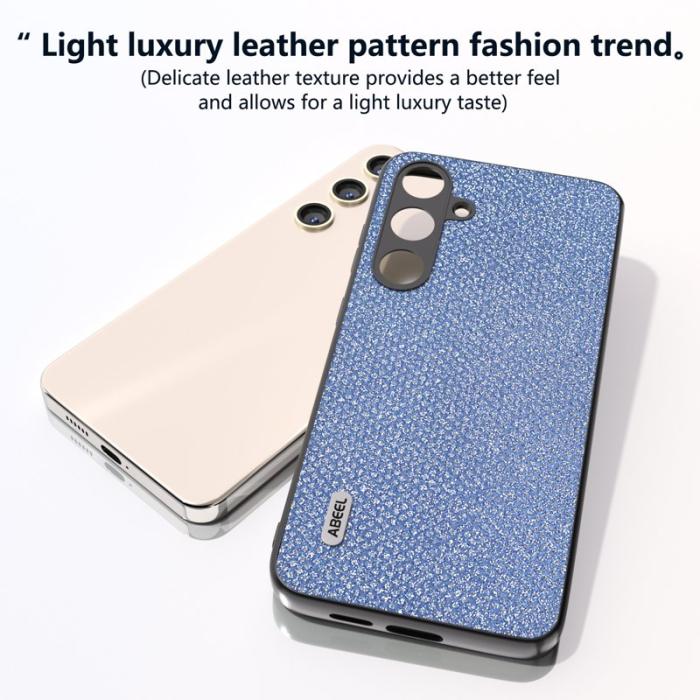 ABEEL - ABEEL Samsung Galaxy S24+ Fodral Skyddande Läder Blå