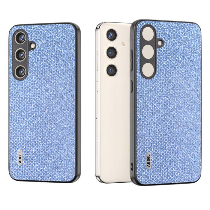 ABEEL - ABEEL Samsung Galaxy S24+ Fodral Skyddande Läder Blå