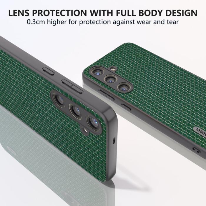ABEEL - ABEEL Samsung Galaxy S24+ Skal Äkta Läder Anti-glid - Grön