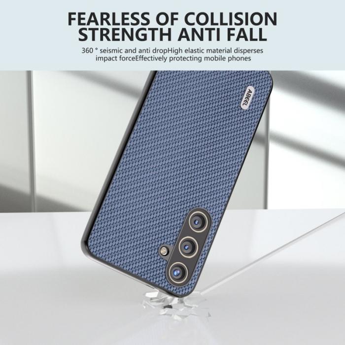ABEEL - ABEEL Samsung Galaxy S24 Skal Carbon Fiber Baby Blue