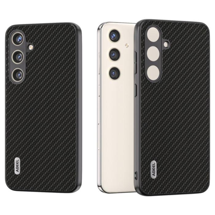 ABEEL - ABEEL Samsung Galaxy S24 Skal Carbon Fiber Svart