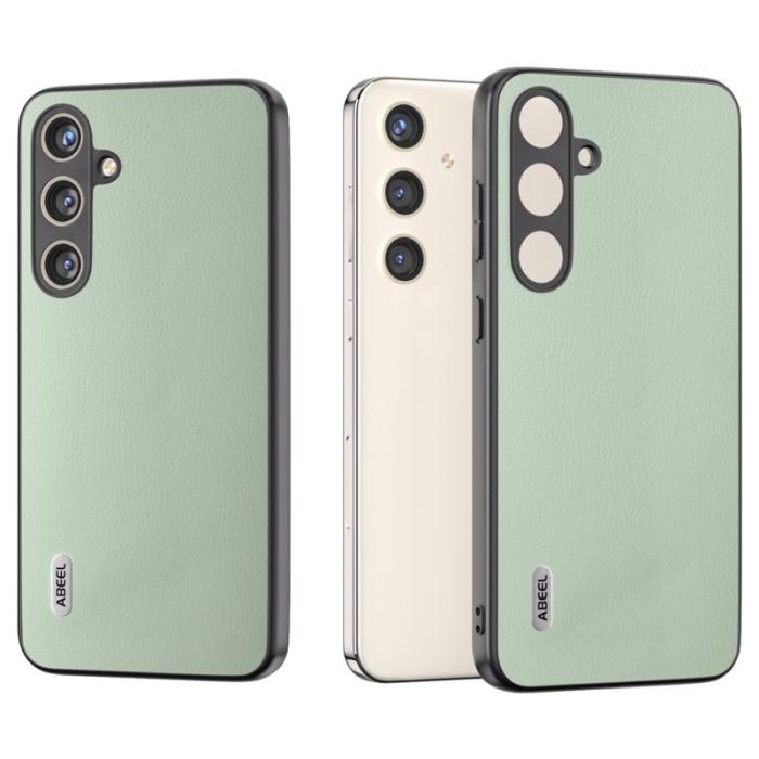 ABEEL - ABEEL Samsung Galaxy S24+ Skal Ekologisk Läder Grön