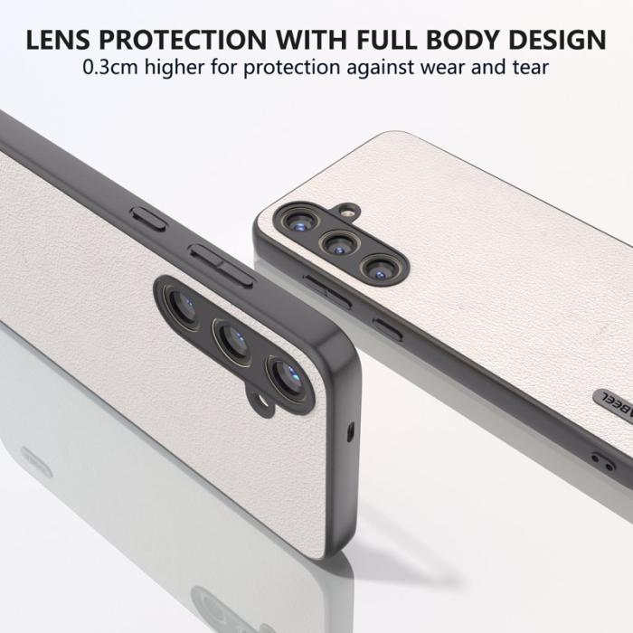 ABEEL - ABEEL Samsung Galaxy S24+ Skal i äkta läder - Grå