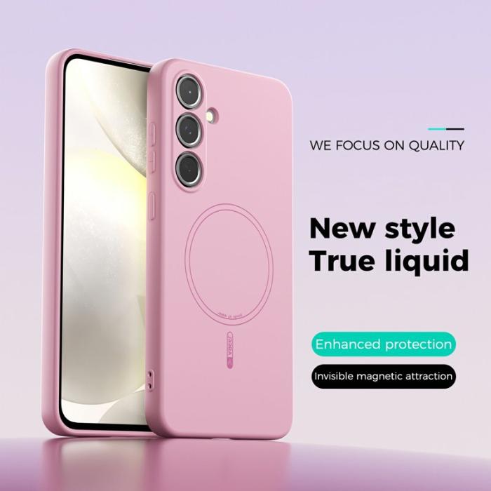 ABEEL - ABEEL Samsung Galaxy S24 Skal MagSafe Silikon - Rosa
